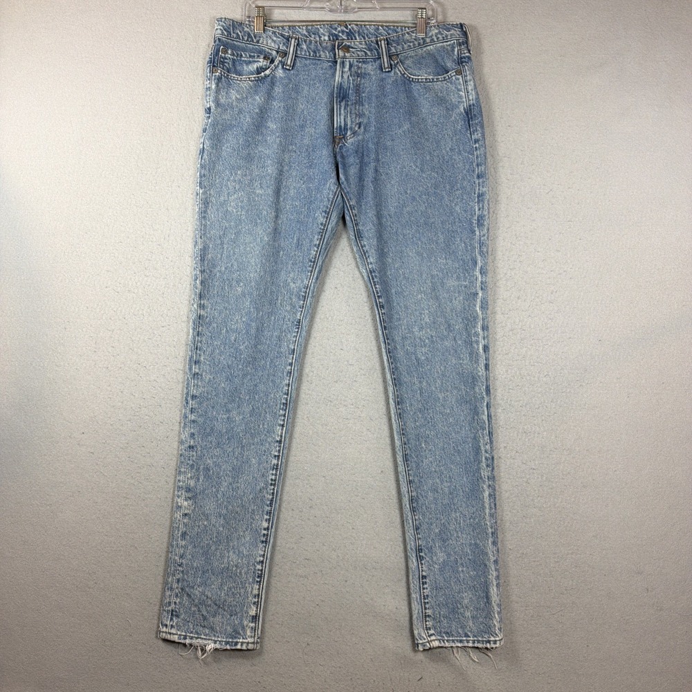 Y2K Men's Abercrombie & Fitch Felix Super Slim Straight Blue Jeans, 34x34
